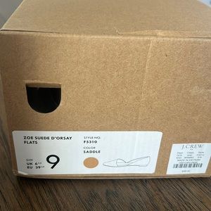 J.Crew Zoe Suede D’orsay Flats - Size 9 - Brand New!